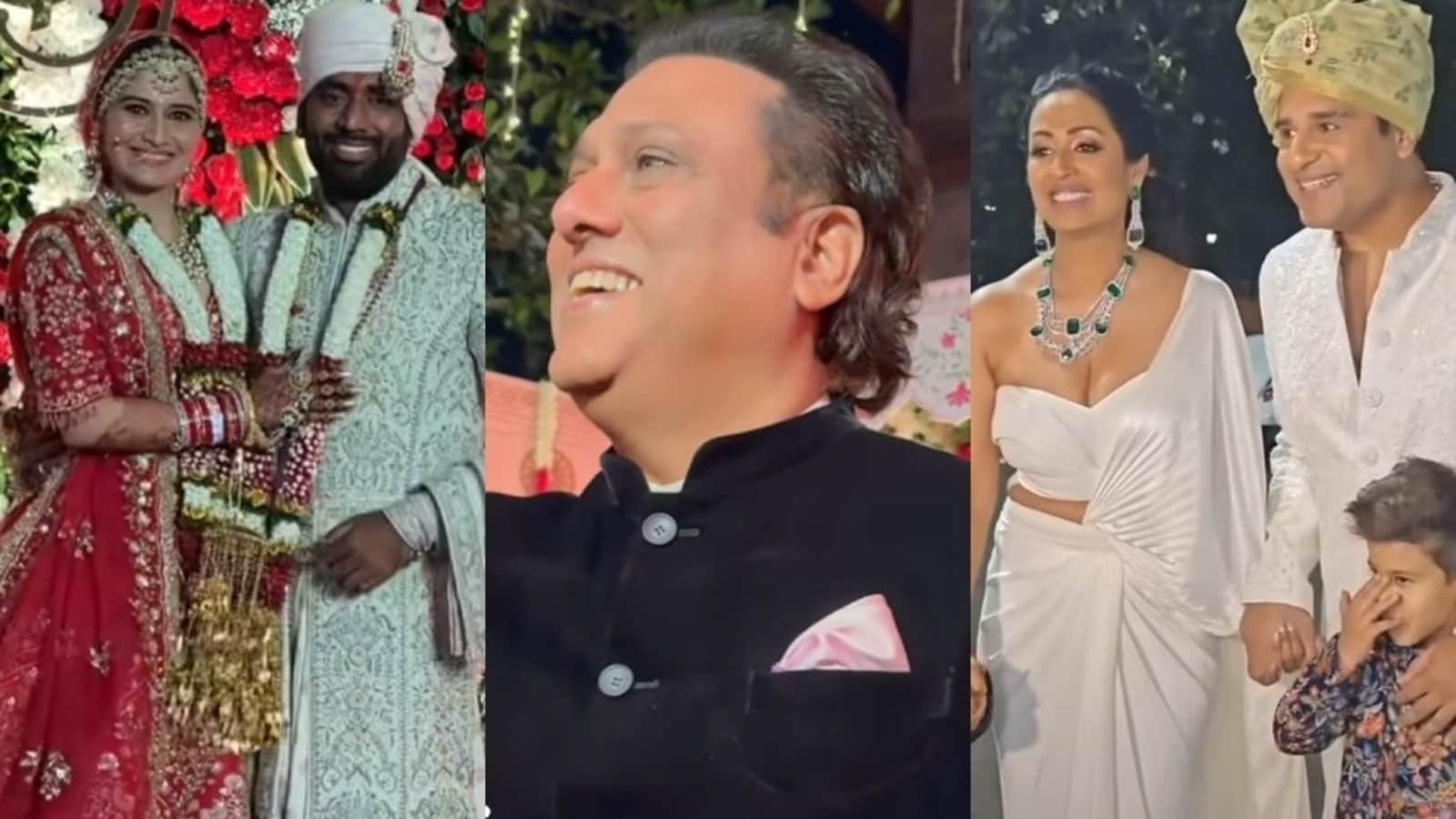 Govinda sets aside their past disagreements and attends the wedding of Krushna Abhishek's sister, Arti Singh.