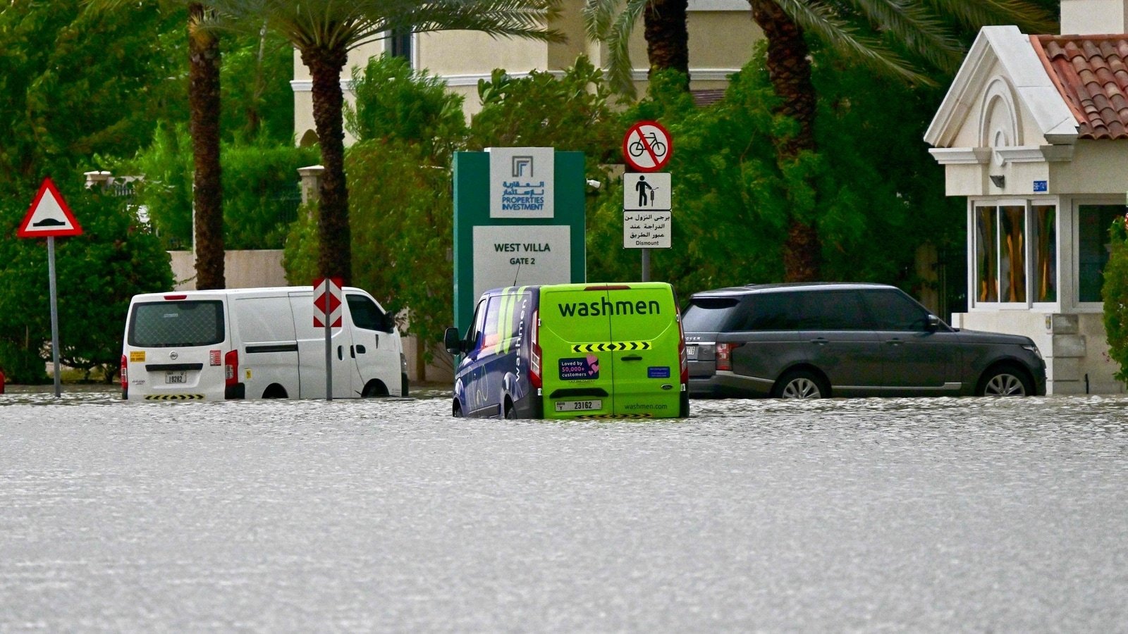 Heavy rain in Dubai has caused flooding at the airport, leading to disruptions in flights to India. Schools have been closed and cars are submerged in water.