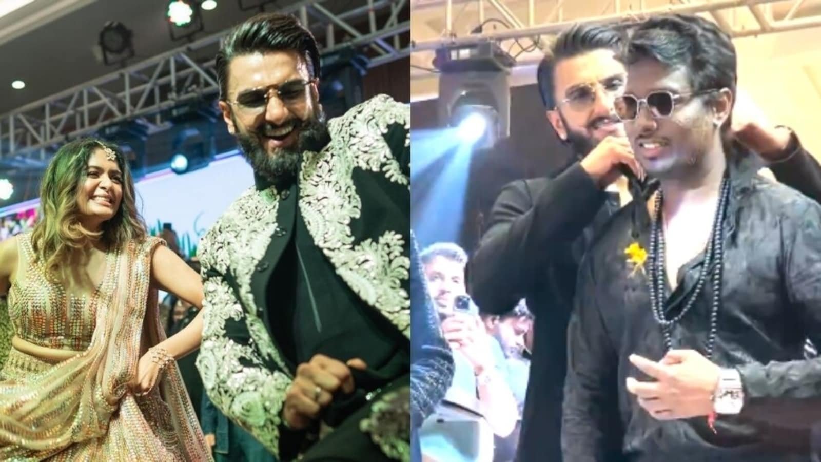 Ranveer Singh, Atlee, and Aditi Shankar danced to the songs 