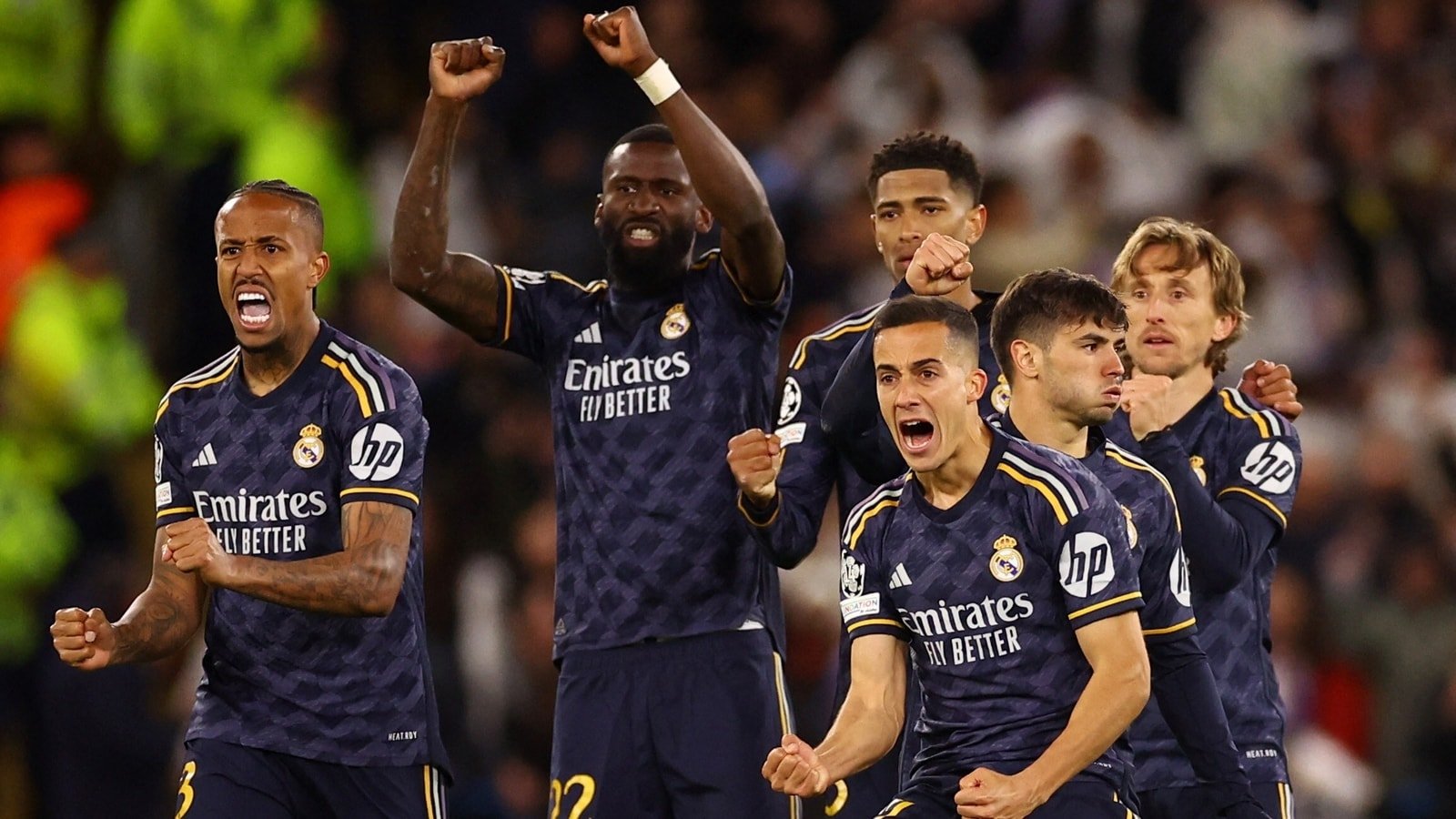 Real Madrid won against Man City in a very close match, with a final score of 4-3 after a penalty shootout. This victory means that Real Madrid will now move on to the semifinals of the Champions League.