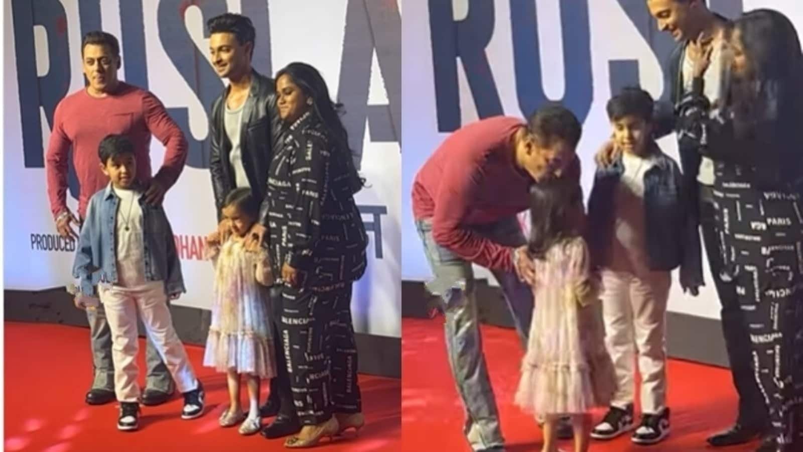 Salman Khan had a really cute moment with his niece Ayat at the premie