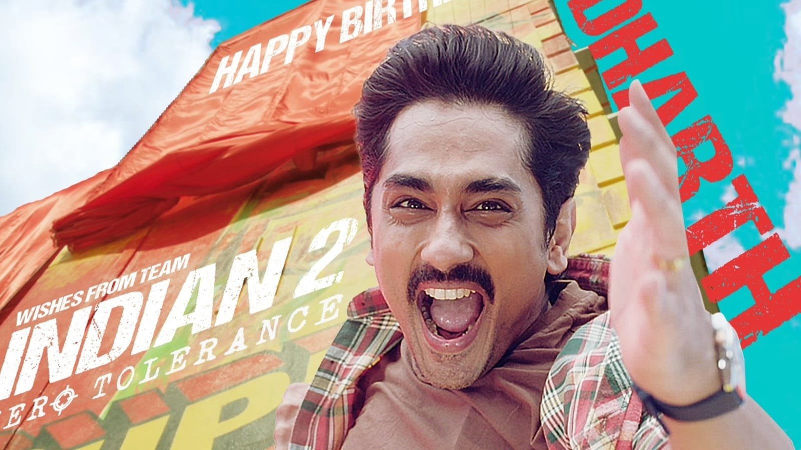 Siddharth's new appearance in Kamal Haasan's Indian 2 was revealed on his 45th birthday.