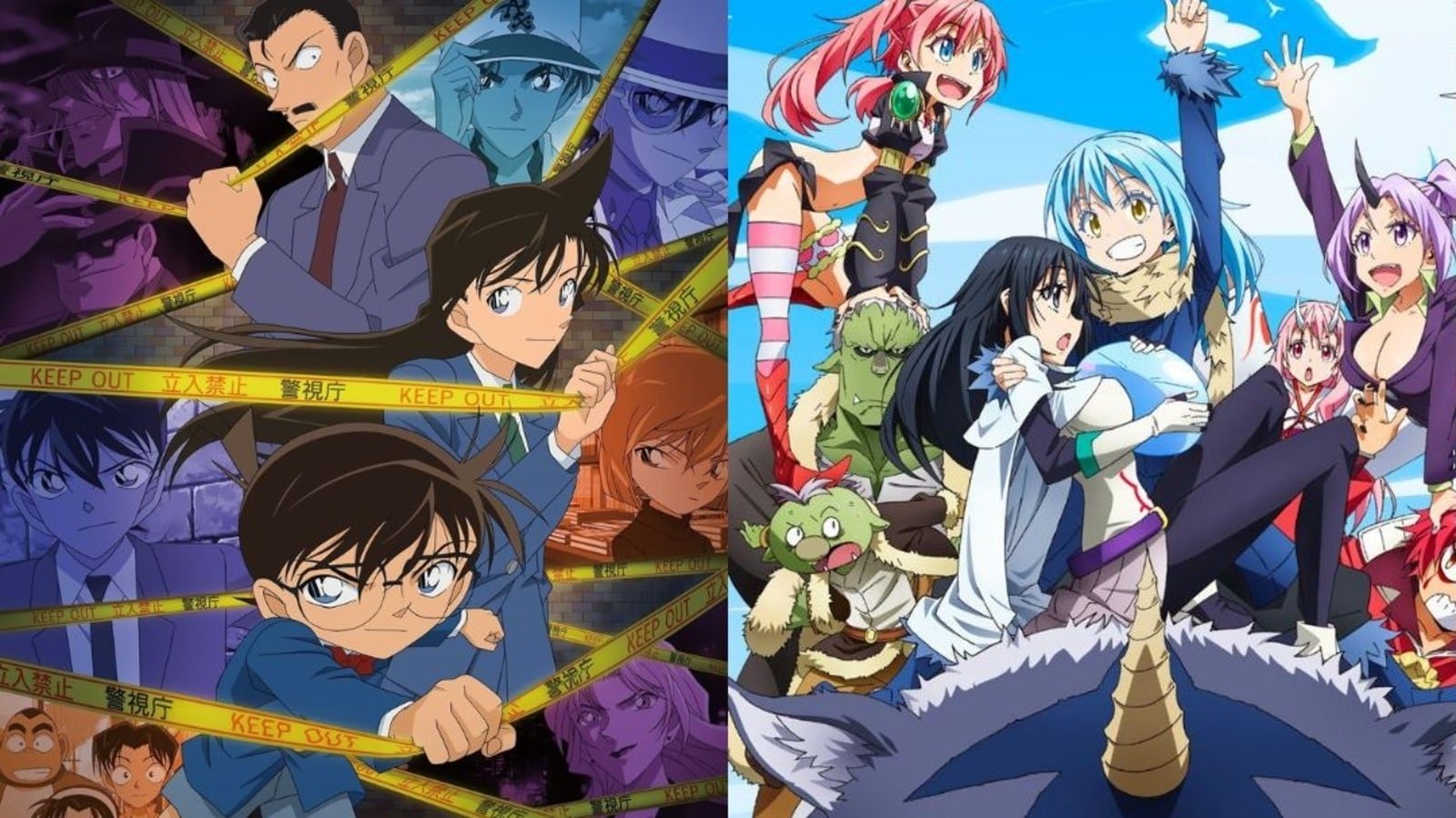 The anime shows Detective Conan and That Time I Got Reincarnated as a Slime Season 3 have achieved high rankings on TV for the second week of April.