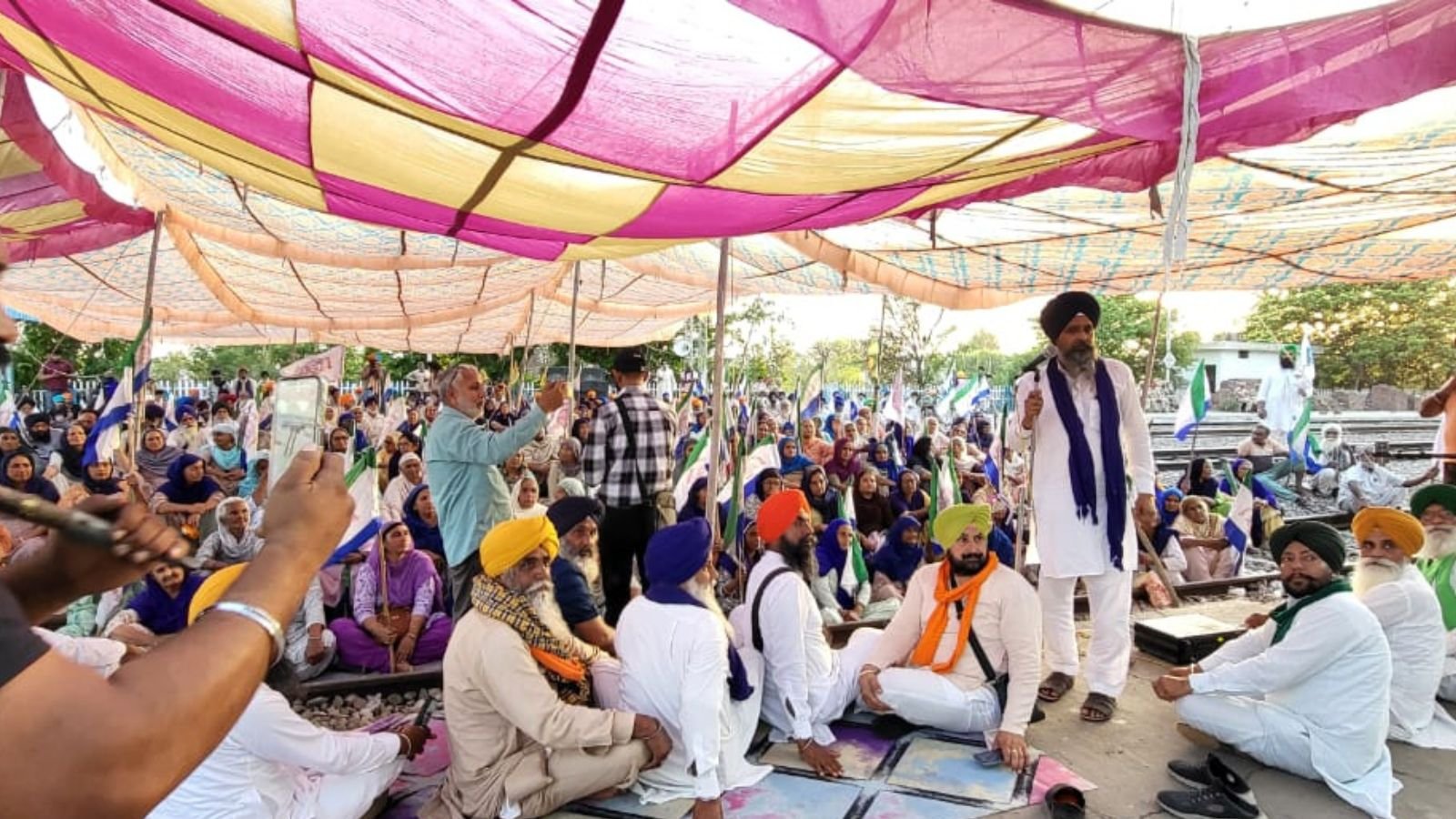 The farmers protest to stop trains has been going on for four days now