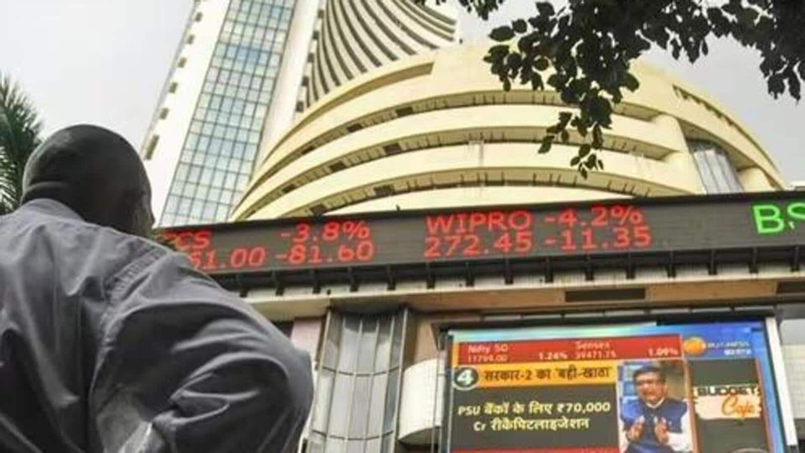 The stock market indexes, Sensex and Nifty, reached their highest levels ever during the beginning of the trading day.