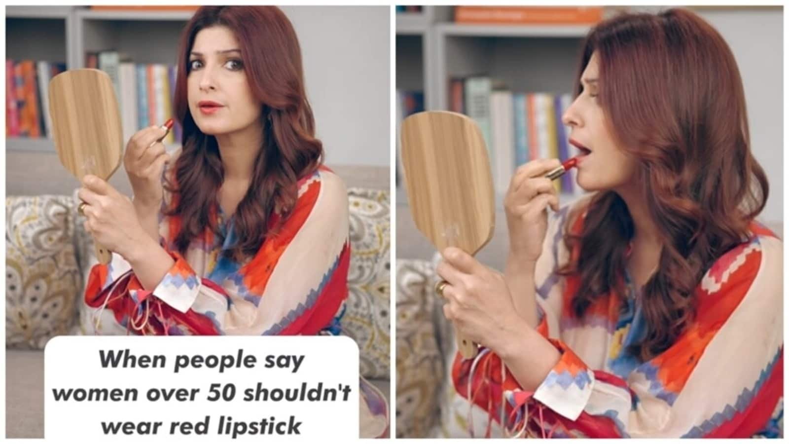 Twinkle Khanna's genuine response when she heard someone say that women who are over 50 shouldn't wear red lipstick.