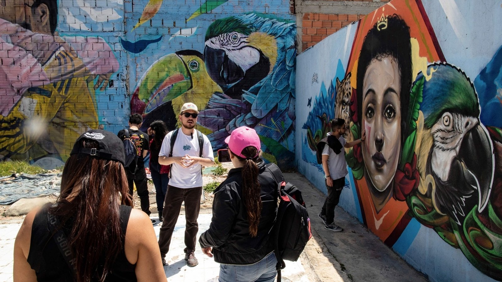 Ciudad Bolivar, one of Bogota's poorest neighborhoods, is attracting tourists with its cable car and colorful murals.